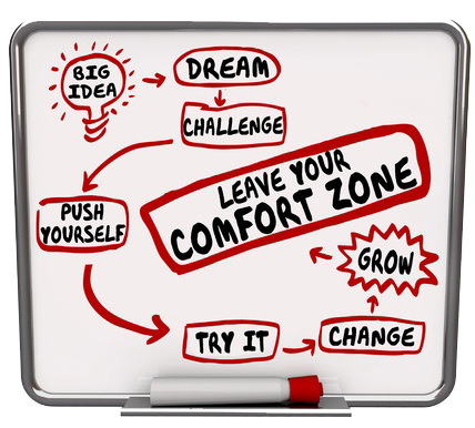 To grow your business in a meaningful way, you'll have to get out of your comfort zone." says Business Coach Dianne Dawson.